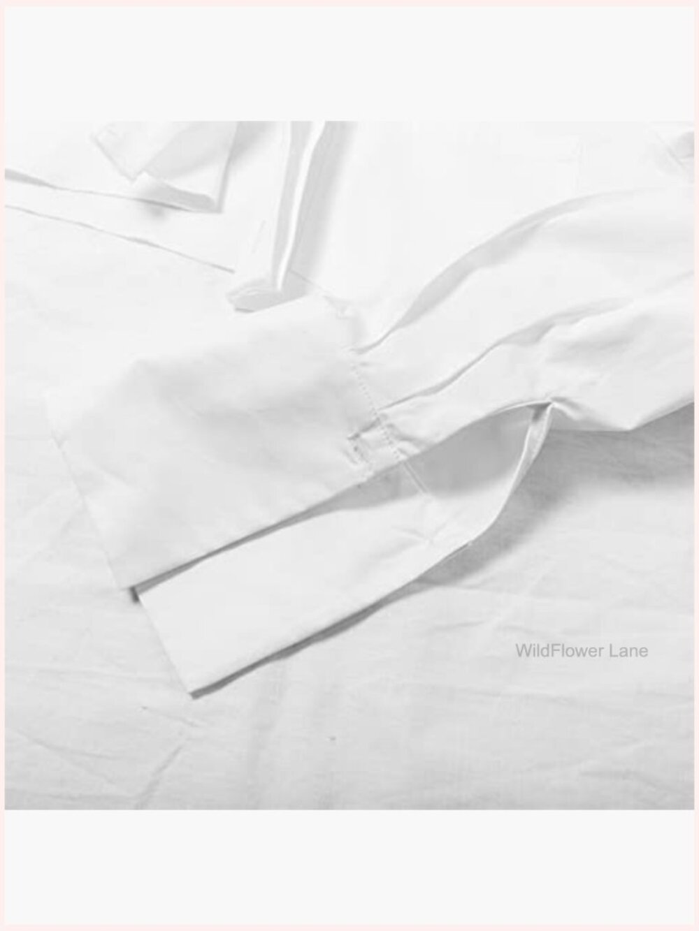 Long Sleeve Button Down Crop Blouse Loose Fit Irregular Hem Top - Picture 6 of 7